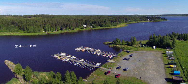 Bensbyn småbåtshamn i Luleå