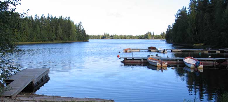 Oxvikens småbåtshamn i Skellefteå