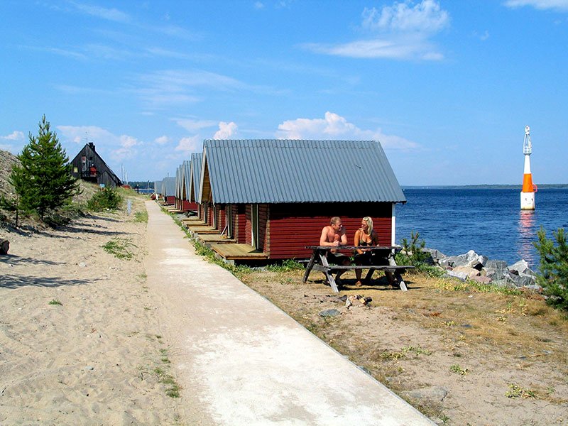 Hytte på Klubbviken Havsbad i Luleå skjærgård